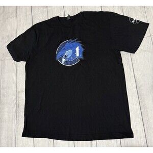 NASA Space X Crew 1 T Shirt Graphic Logo Promo Elon Musk Size XL Black Rare